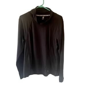 RBX Women's Long Sleeve Black Running Pullover with Breathing Holes Size XL